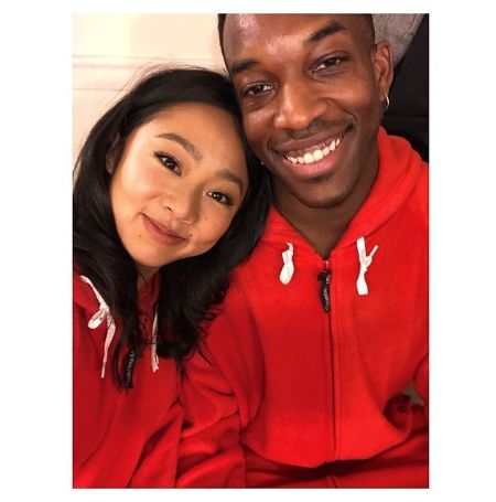 Stephanie Hsu with Britton Smith.